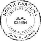  North Carolina Land Surveyor Seal Trodat